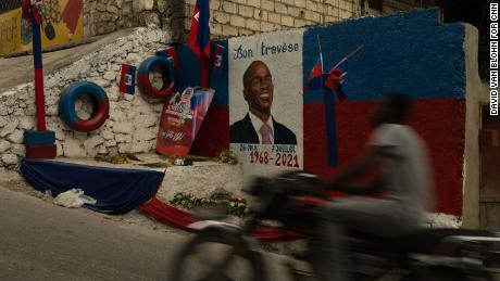 Mural of Jovenel Moise in Port au Prince, Haiti