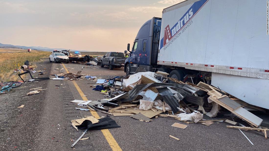 8 people are dead and several more injured after sandstorm leads to 20 vehicle crash in Utah