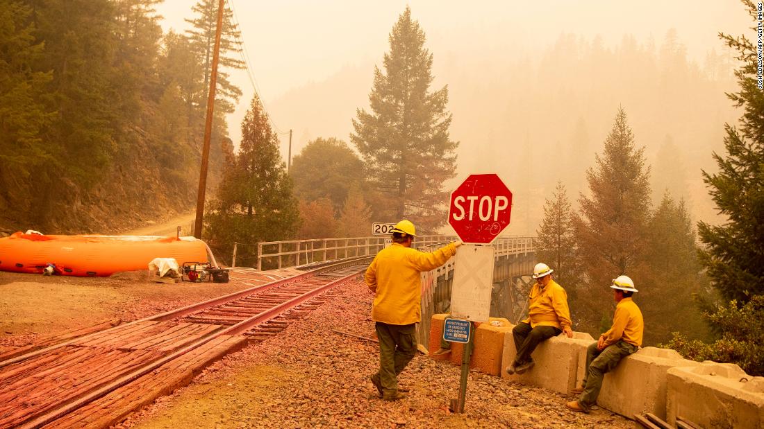 Western Fires As Two California Wildfires Merge And A Small Community