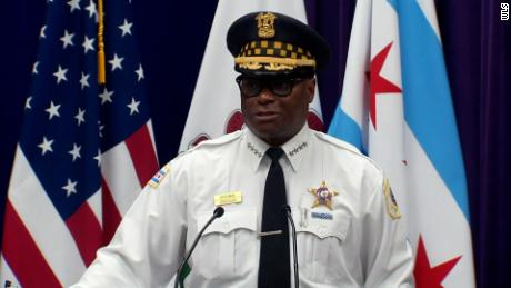 Chicago Police Superintendent David Brown speaks at a news conference on Monday, July 26