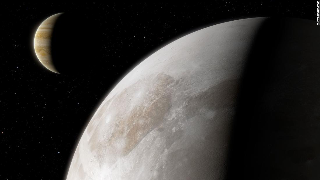 Hubble trouve de la vapeur d’eau autour de la lune de Jupiter Ganymède