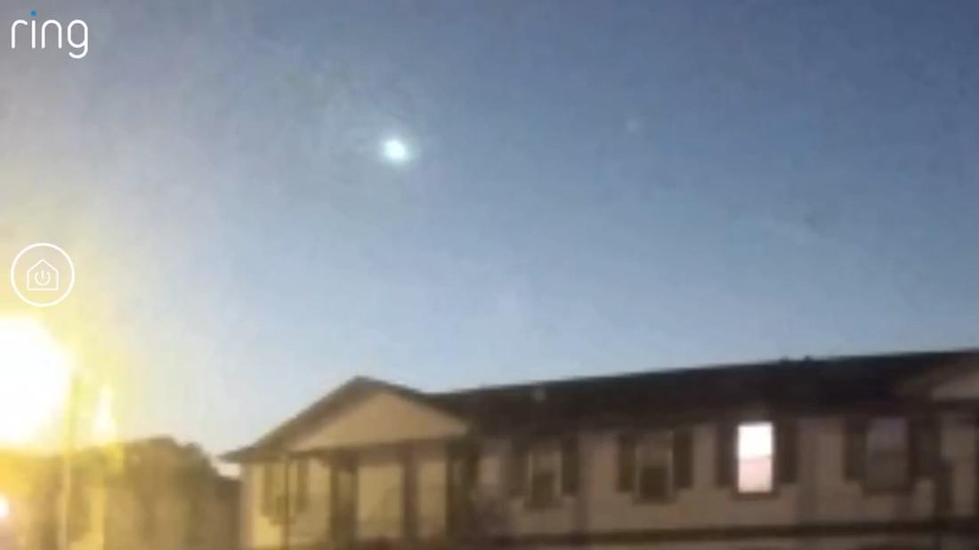 Watch meteor light up sky across Texas CNN Video
