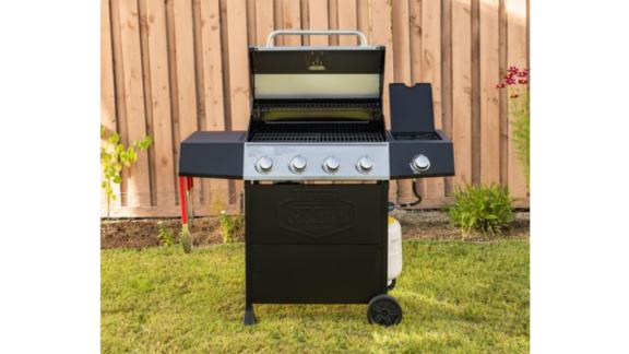 Expert Grill 4 Burner + Side Burner Gas Grill With Stainless Steel Lid