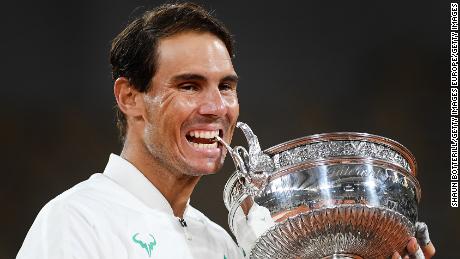 Following his victory at the French Open, Nadal Coupe des bit the Musketeers. 