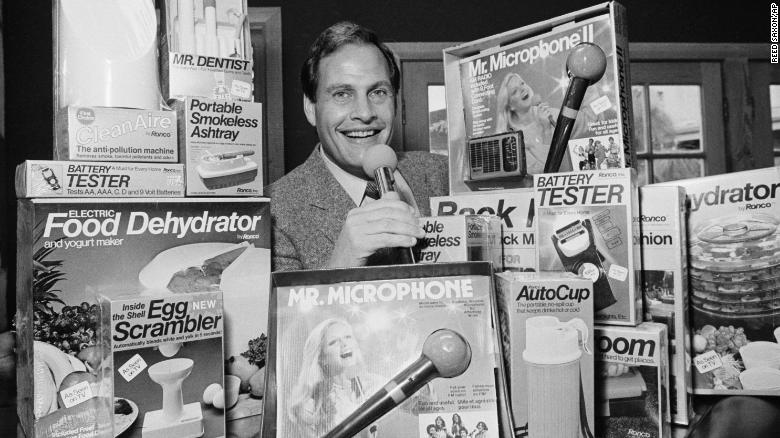 Infomercial king &lt;a href=&quot;http://www.cnn.com/2021/07/28/us/ron-popeil-tv-infomercial-dead/index.html&quot; target=&quot;_blank&quot;&gt;Ron Popeil&lt;/a&gt; died July 28 at the age of 86. Although his company Ronco was already a household name in the 1970s, Popeil&#39;s fame exploded in the &#39;80s when looser federal regulations on TV ads allowed him to go from brief commercials to 30-minute self-contained &quot;infomercials,&quot; which soon dominated late night and weekend schedules.