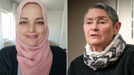 Laila Alsheikh (left) and Robi Damelin belong to the Parents Circle - Families Forum.