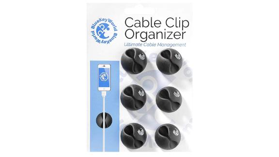 Cable clips cable organizer, pack of 6 