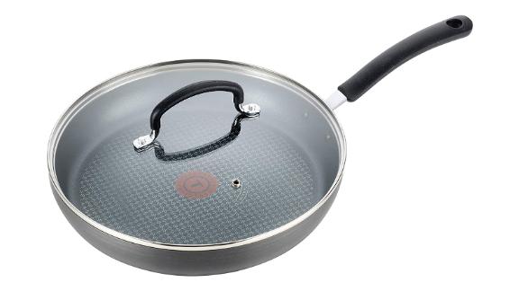 T-fal hard anodized non-stick pan with lid