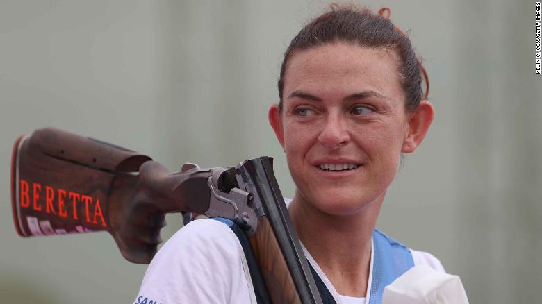 Shooter Alessandra Perilli won San Marino&#39;s first ever Olympic medal on Thursday, after clinching a bronze medal in women&#39;s trap shooting.
