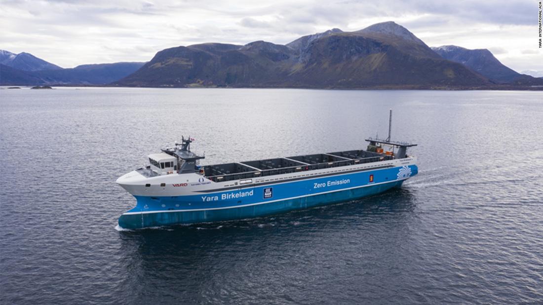 World's first crewless, zero emissions cargo ship will set sail in Norway