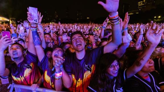 CHICAGO, IL - JULY 29: General atmosphere on day one of Lollapalooza at Grant Park on July 29, 2021 in Chicago, Illinois. (Photo by Michael Hickey/Getty Images)