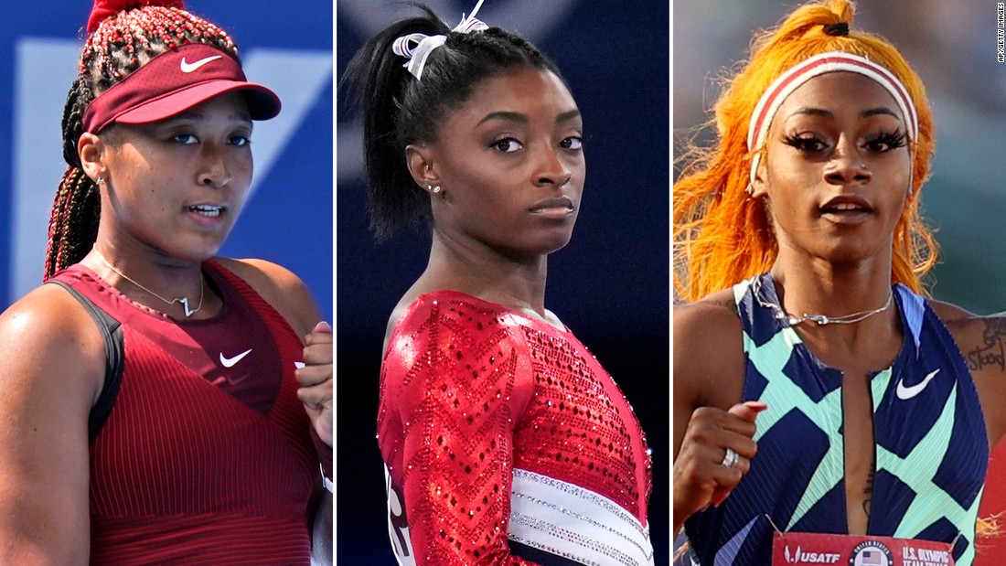 The meme of Naomi Osaka, Simone Biles and Sha'Carri Richardson that struck a nerve