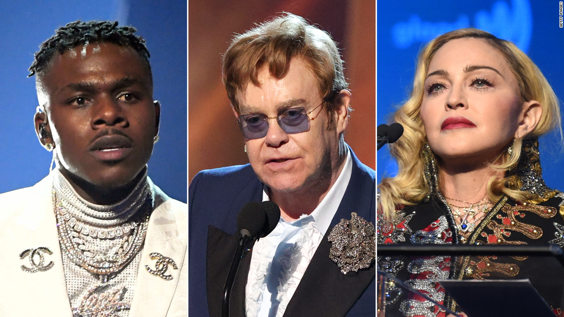 Dababy Comments Spark Backlash From Elton John Madonna And Other Celebs Cnn