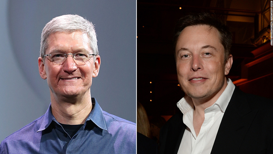 Elon Musk asked Tim Cook to make him CEO of Apple, new book claims - CNN