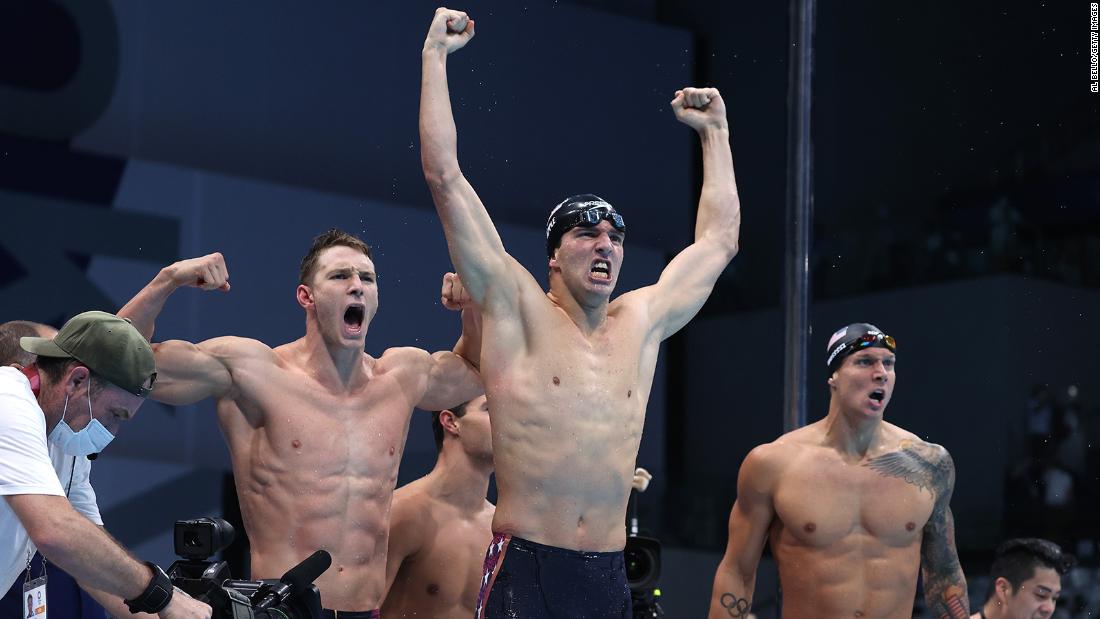 Team USA shines in Olympic men's swimming, winning gold and breaking records