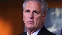 WASHINGTON, DC - JULY 22: House Minority Leader Kevin McCarthy (R-CA) speaks at his weekly news conference at the Capitol building on July 22, 2021 in Washington, DC. Leader McCarthy spoke about the rise in inflation and its affects on his constituents and also the controversy over the make-up the January 6th select committee.  (Photo by Anna Moneymaker/Getty Images)