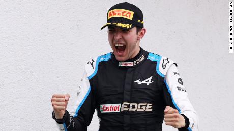 After an eventful race, Alpine driver Esteban Ocon celebrated his maiden F1 victory at the Hungarian Grand Prix on Sunday. 