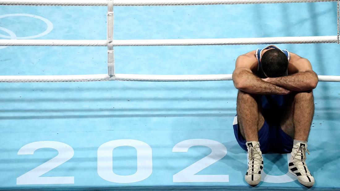 French boxer Mourad Aliev refused to leave the ring after he was disqualified in his bout against Frazer Clarke on August 1. His protest lasted about an hour. He was disqualified for what the referee determined was an intentional headbutt.