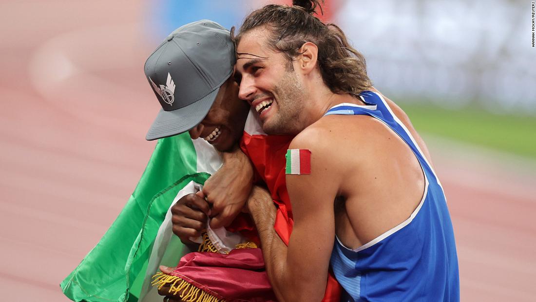 Gianmarco Tamberi and Mutaz Essa Barshim share Olympic ...