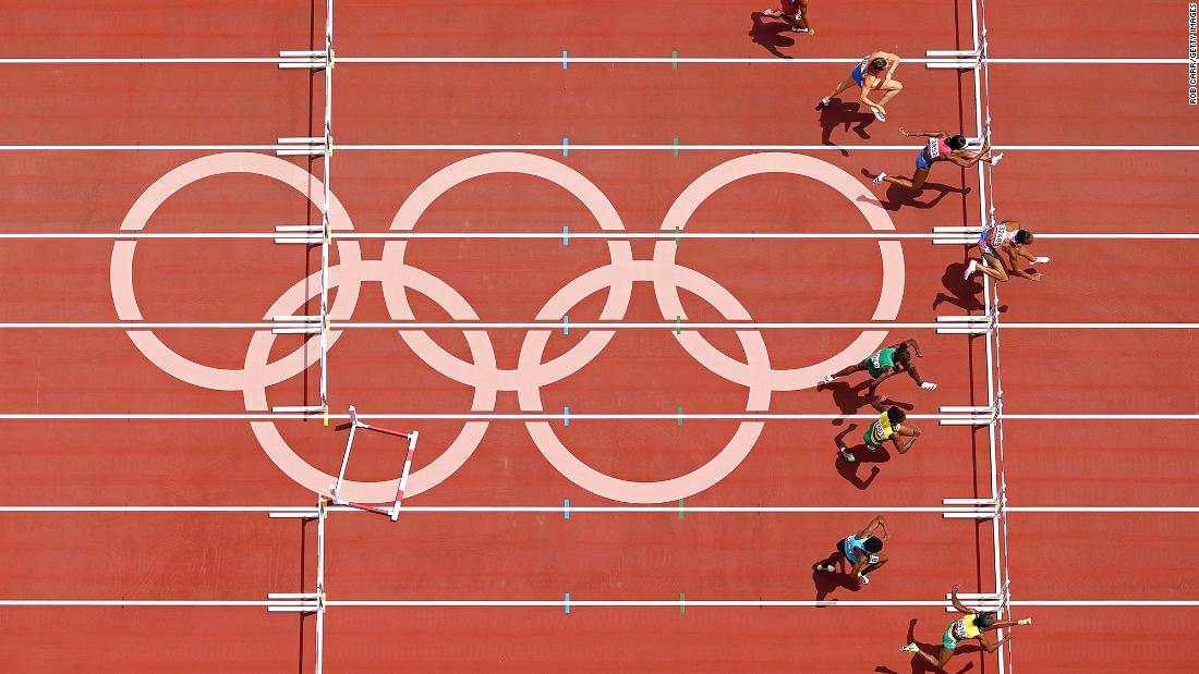 Puerto Rico&#39;s Jasmine Camacho-Quinn leads the field on her way to a gold medal in the 100-meter hurdles on August 2. It was Puerto Rico&#39;s second-ever gold medal and its first in track.