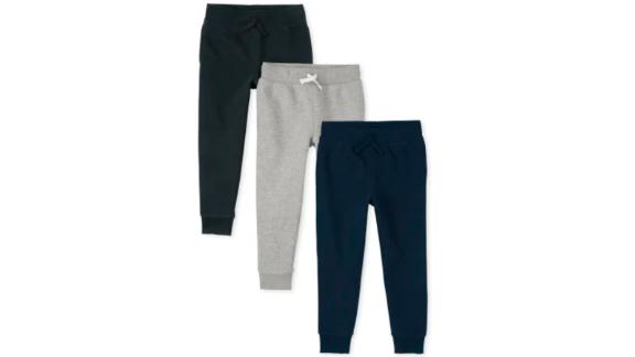 Boys' Uniform Fleece Jogger Pants, 3-Pack