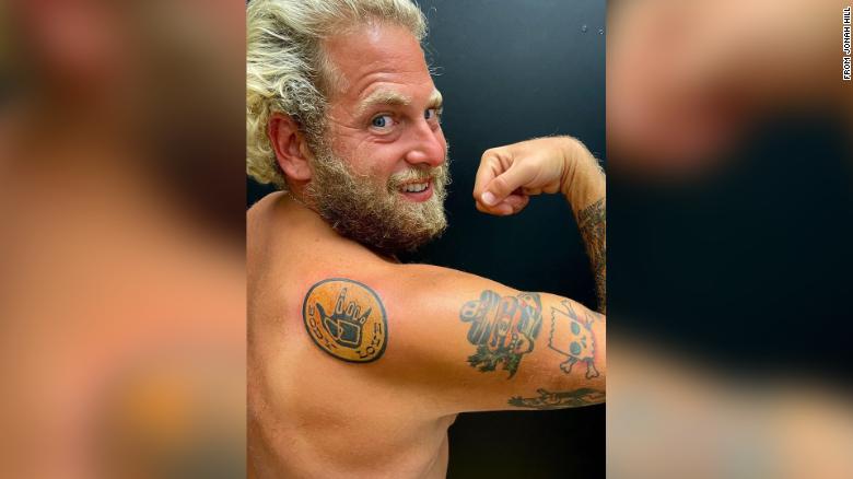 Jonah Hill debuts body positivity tattoo