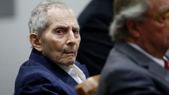 New York real estate heir Robert Durst listens to opening statements in his murder trial on March 4, 2020, in Los Angeles.