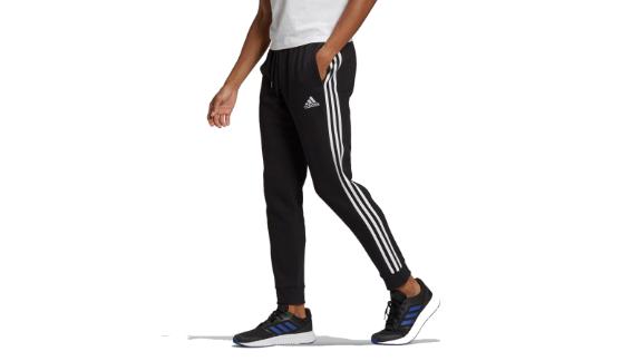 Essentials Fleece Tapered Cuff 3-Stripes Pants