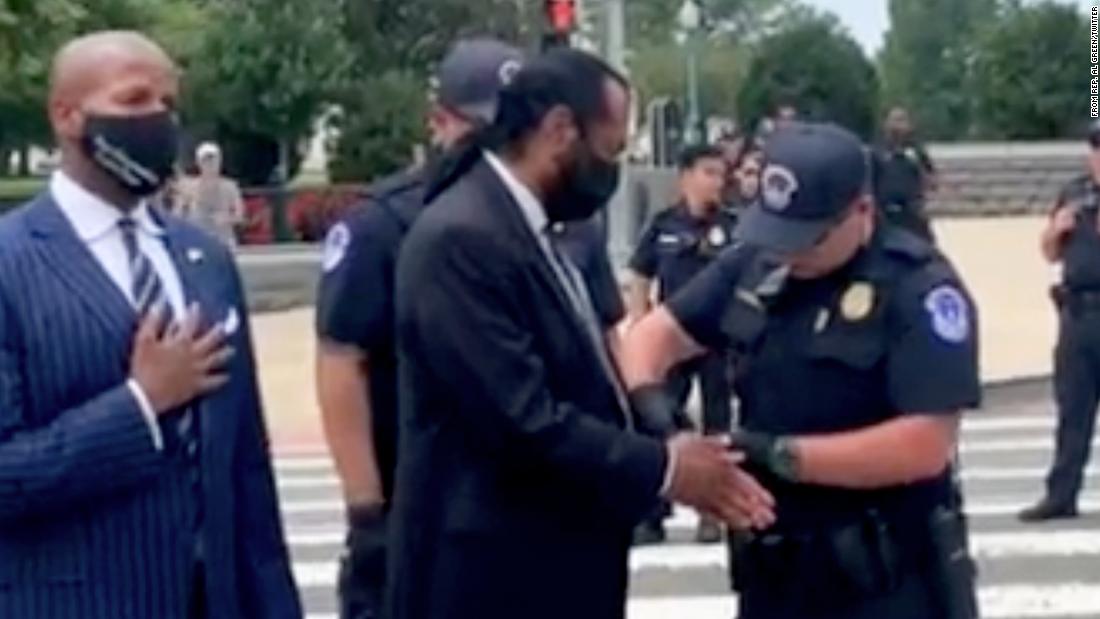 'This is pretty important, this right to vote': Democratic Rep. Al Green arrested in protest to protect voting rights in DC