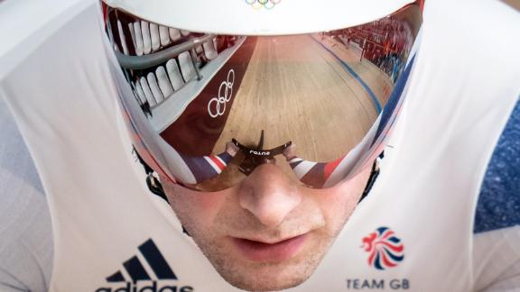 Great Britain's Jason Kenny competes in track cycling on Wednesday, August 4.