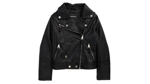 Urban Republic Kids' Quilted Faux Leather Moto Jacket
