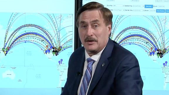 Mike LIndell appearing in a scene from his video, 