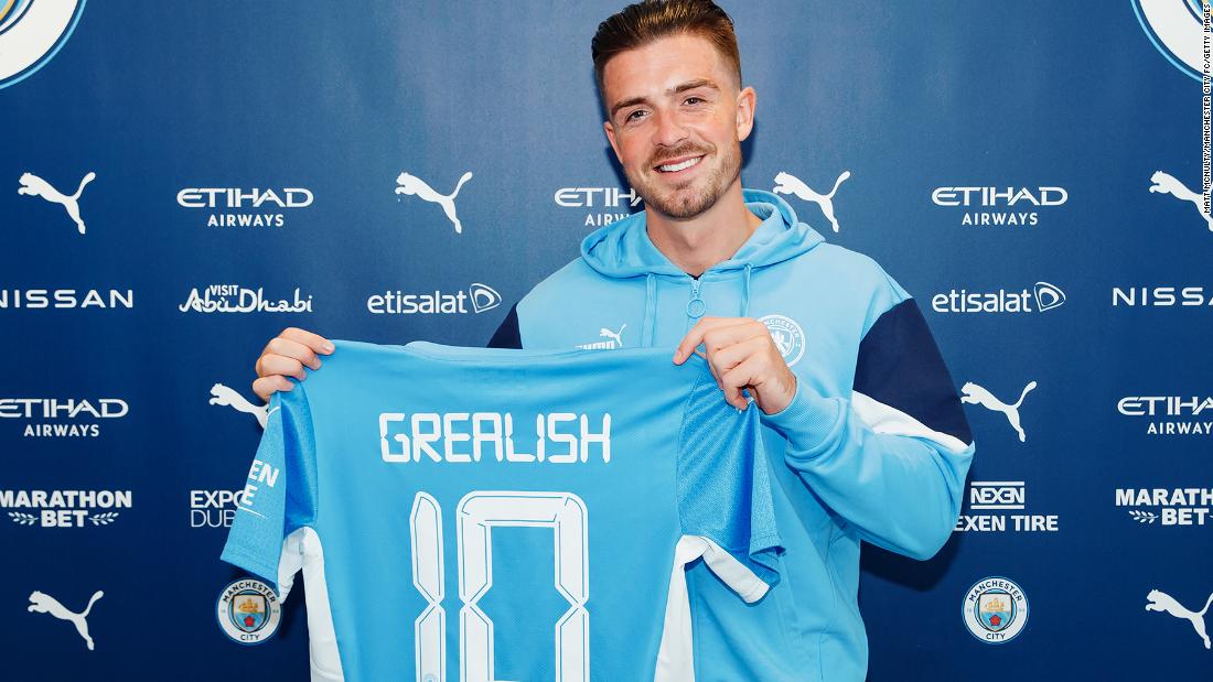 Jack Grealish:  Manchester City signs England star from Aston Villa in reported British transfer record deal