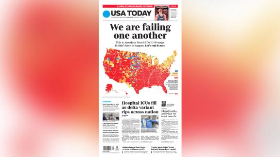 USA Today's front page for August 6-8, 2021.