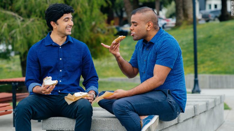 Chemical and biological engineer Ryan Pandya (left) and biomedical engineer Perumal Gandhi (right) founded Perfect Day in 2014.