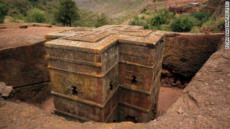 The UNESCO World Heritage Site at Lalibela, in Ethiopia&#39;s northern Amhara region.