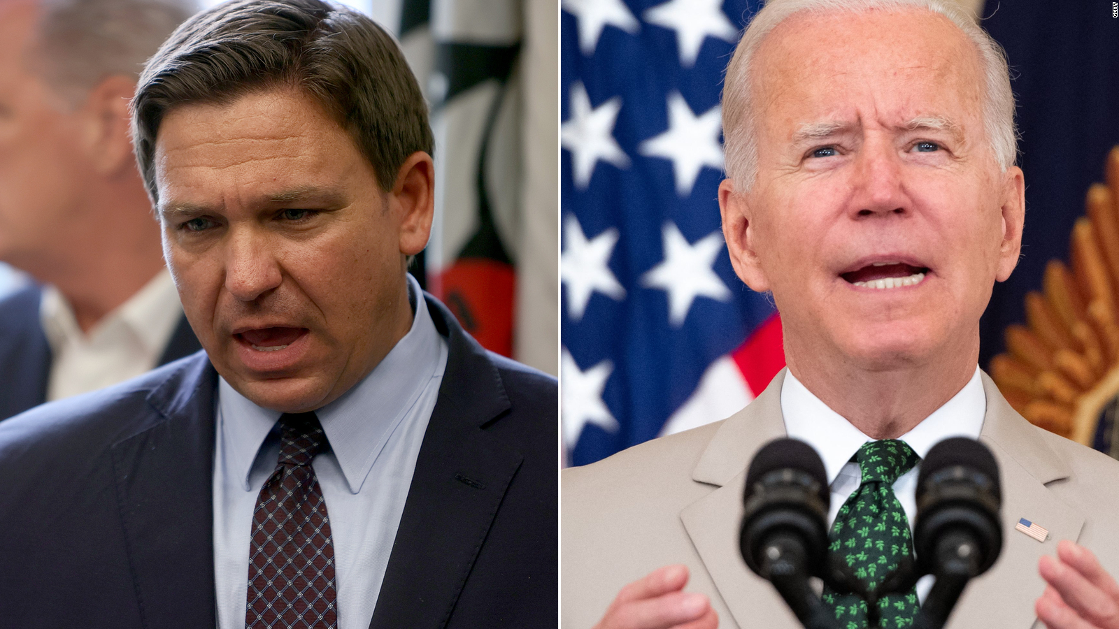 Ron Desantis Continues To Escalate Feud With Joe Biden Cnn Video 6645