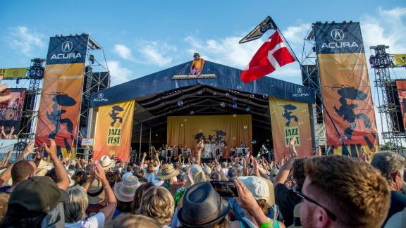 The Jazz Fest, shown here in 2018, has not taken place since the pandemic began.