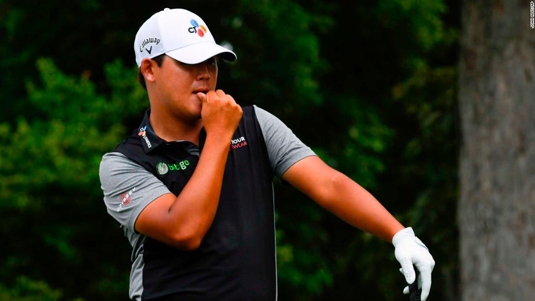 Golfer Kim Si Woo finds water five times on one hole to set unwanted landmark PGA Tour score