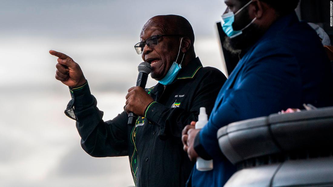 Zuma addresses supporters at his home in Nkandla, South Africa, in July 2021. In June, South Africa&#39;s highest court found Zuma guilty of contempt of court and &lt;a href=&quot;https://www.cnn.com/2021/06/29/africa/jacob-zuma-contempt-sentencing-intl/index.html&quot; target=&quot;_blank&quot;&gt;sentenced him to 15 months in prison.&lt;/a&gt; The order stemmed from Zuma&#39;s refusal to appear at an anti-corruption commission to answer questions about his alleged involvement in corruption during his time as president. &lt;a href=&quot;https://edition.cnn.com/2021/07/04/africa/jacob-zuma-courts-south-africa-intl/index.html&quot; target=&quot;_blank&quot;&gt;Zuma likened his treatment to apartheid-era detention without trial.&lt;/a&gt;