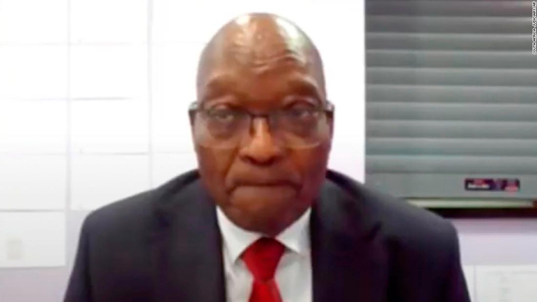Zuma appears virtually from the Estcourt correctional service facility in Pietermaritzburg, South Africa, in July 2021. He was &lt;a href=&quot;https://edition.cnn.com/2021/07/20/africa/zuma-corruption-trial-adjourned-intl/index.html&quot; target=&quot;_blank&quot;&gt;seeking a further delay in his corruption trial.&lt;/a&gt;