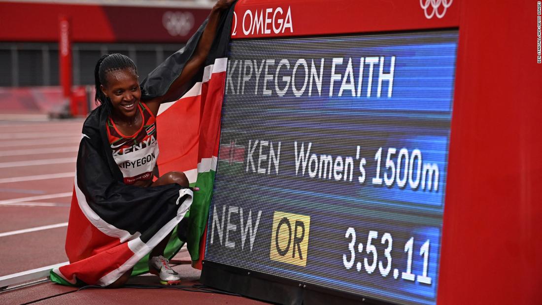 &lt;strong&gt;Faith Kipyegon, Kenya:&lt;/strong&gt; Kenya celebrated more record-breaking success on the track when Kipyegon defended her gold medal in the women&#39;s 1,500m, setting a new Olympic record in the process.