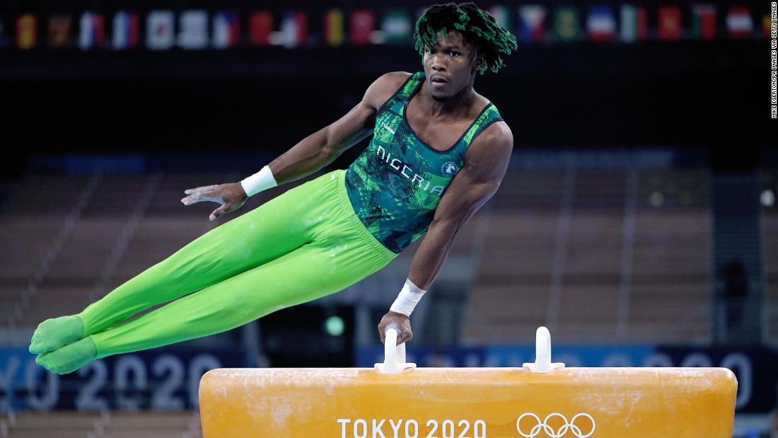 &lt;strong&gt;Uche Eke, Nigeria: &lt;/strong&gt;The young athlete became the &lt;a href=&quot;https://edition.cnn.com/2021/07/27/sport/uche-eke-nigeria-olympics-spc-spt-intl/index.html&quot; target=&quot;_blank&quot;&gt;first&lt;/a&gt; gymnast to qualify and compete for Nigeria at the Olympics.