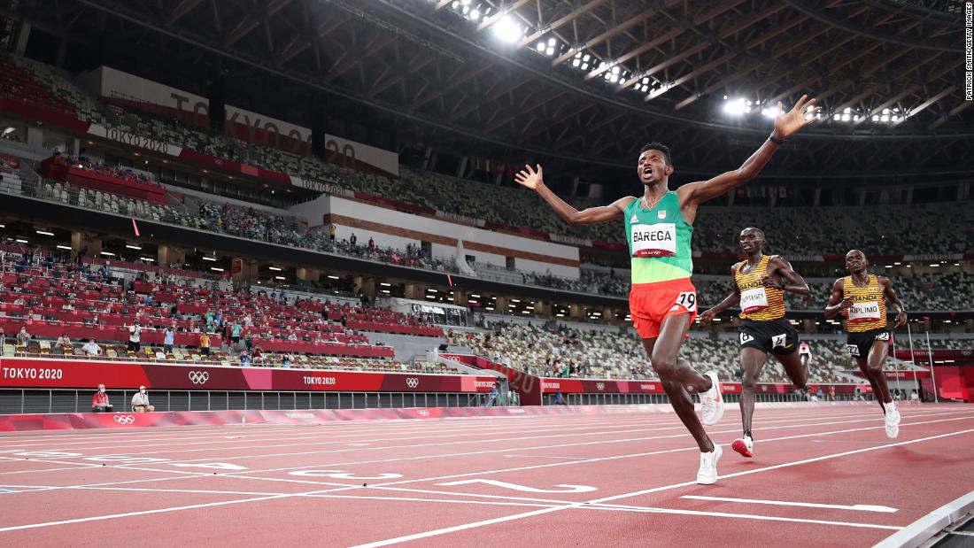 &lt;strong&gt;Selemon Barega, Ethiopia:&lt;/strong&gt; Crossing the finish line ahead of Ugandans Joshua Cheptegei and Jacob Kiplimo, Barega captured the gold medal in the men&#39;s 10,000 meters.