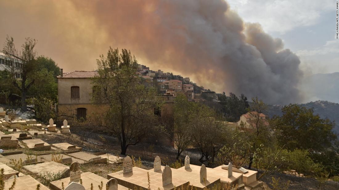 Wildfire rips through Algeria, killing 42 people including soldiers