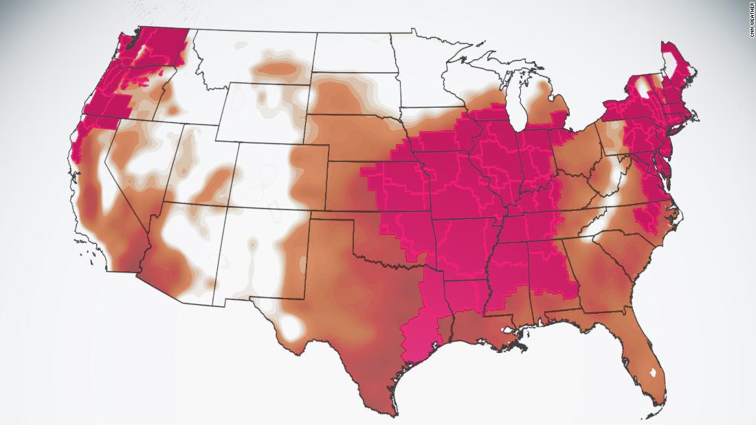 Half the US population is under heat alerts