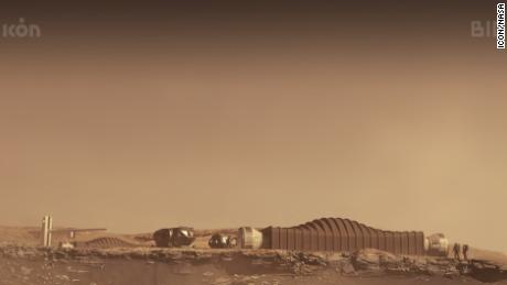 This is what the Mars Dune Alpha habitat would look like on the red planet.