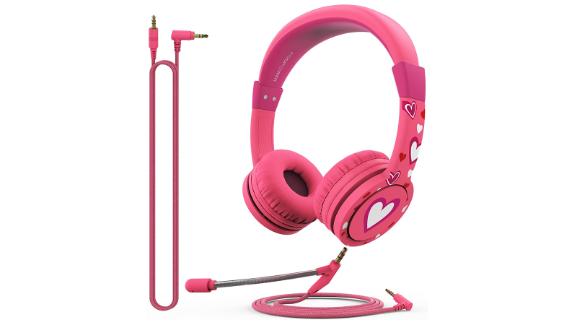 FosPower Kids Headphones with Microphone and 3.5mm Detachable Cables