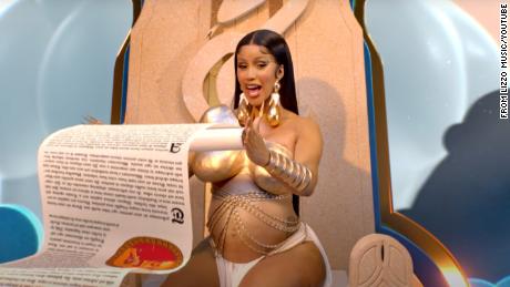 The collaboration featured an appearance from a pregnant Cardi B.