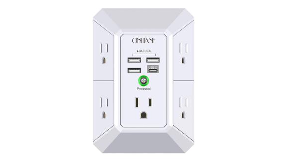USB Wall Charger, Surge Protector, Outlet Extender
